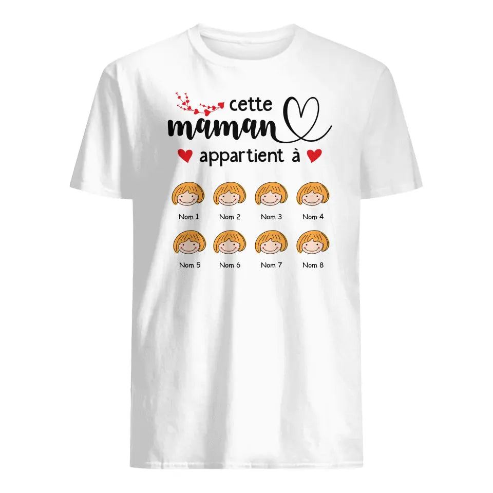 Tshirt personnalisé pour Maman | Cadeau personnalisé pour Maman Mamie | Cette Maman Mamie