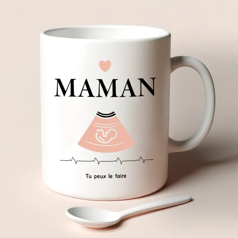 Tasse personnalisée pour Maman | Cadeau personnalisé pour Mère | Tu peux le faire