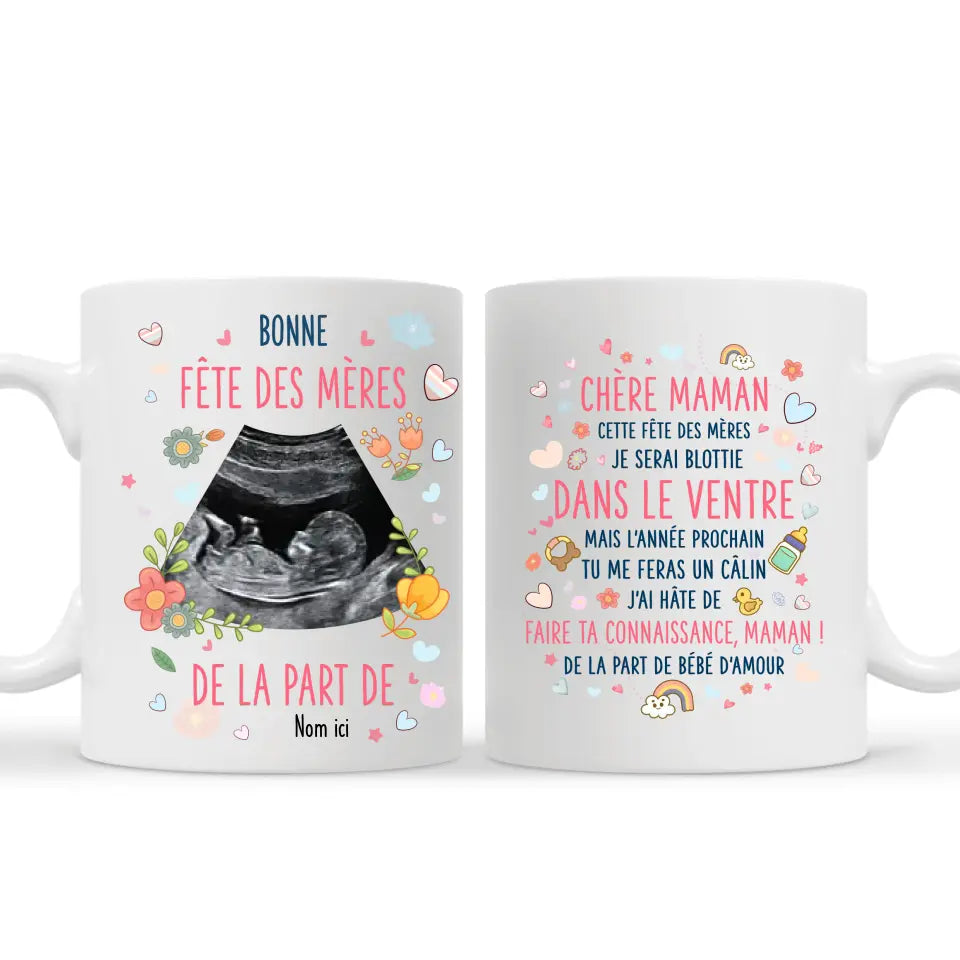 Tasse personnalisée pour Maman | Bonne Fête des mères, de la part de