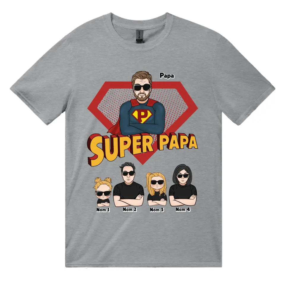 Tshirt personnalisé pour Papa | Super Papa