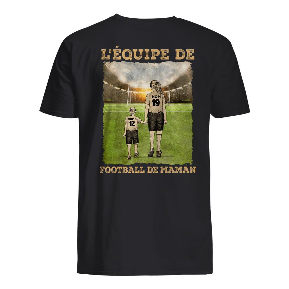 lequipe de football de maman personnalisable unisex t shirt pour maman