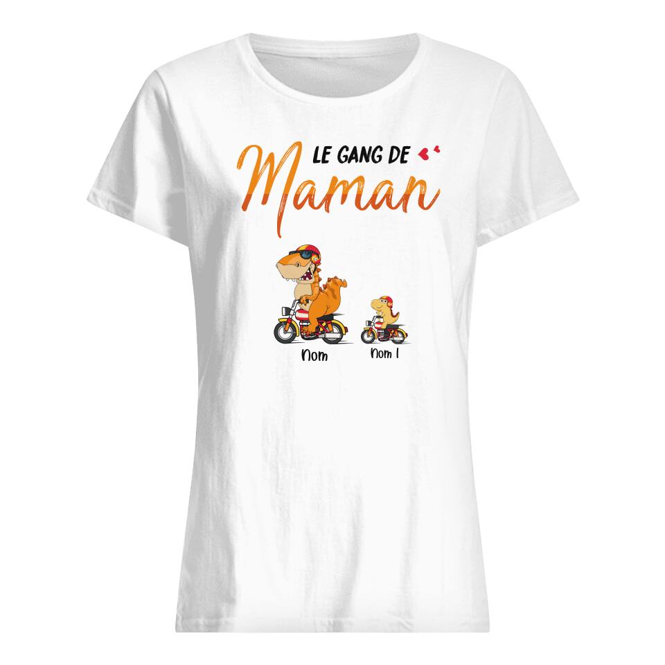 Tshirt personnalisé pour Maman| Cadeau personnalisé pour Sa Mère  |Le Gang De Maman