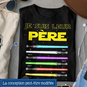 Tshirt personnalisé pour Papa | Cadeau personnalisé pour Son Père  | Je Suis Leur Père