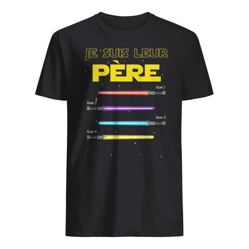 Tshirt personnalisé pour Papa | Cadeau personnalisé pour Son Père  | Je Suis Leur Père