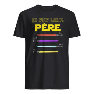 Tshirt personnalisé pour Papa | Cadeau personnalisé pour Son Père  | Je Suis Leur Père