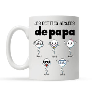 Tshirt personnalisé pour Papa | Cadeau personnalisé pour Son Père | Les petites Giclées de Papa