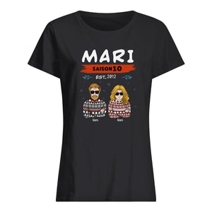 Tshirt personnalisé pour Femme/ Mari | Cadeau personnalisé pour Femme/ Mari  | Mari/ Femme Saison