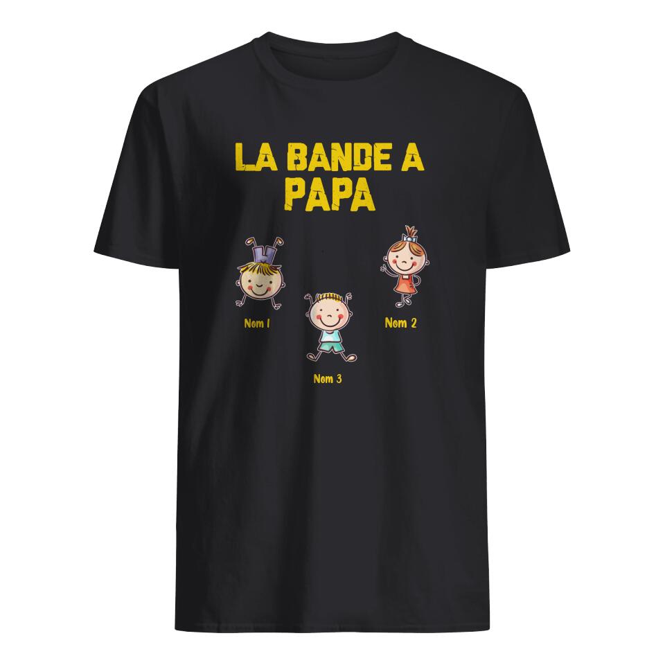 Tshirt personnalisé pour Papa | Cadeau personnalisé pour Son Père | La Bande De Papa
