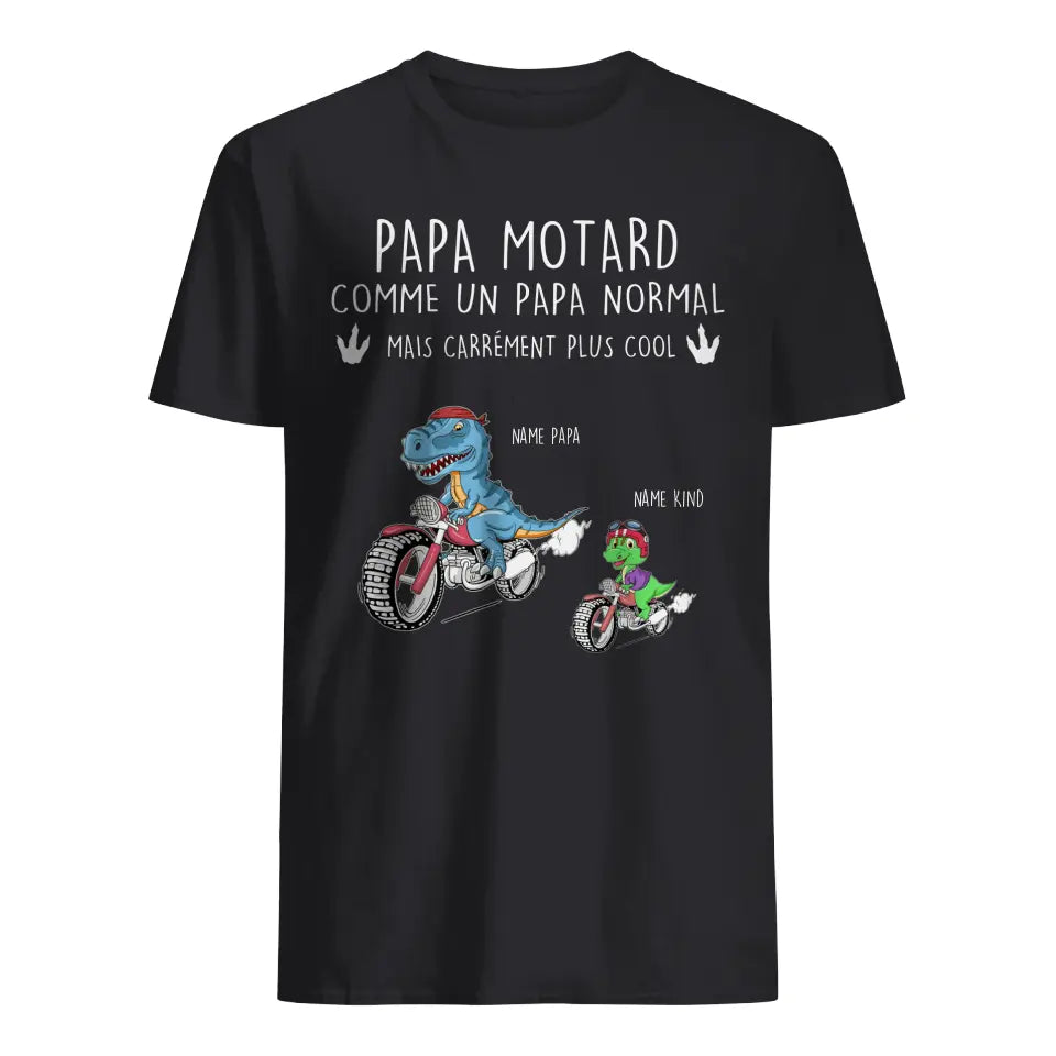 T-shirt personnalisé pour Papa | Cadeau personnalisé pour Son Père  | Papa motard