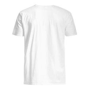 Henkilökohtainen T-paita uudelle isälle | Henkilökohtainen lahja uudelle isälle | Ensimmäinen jalkapallon isänpäivä 2023