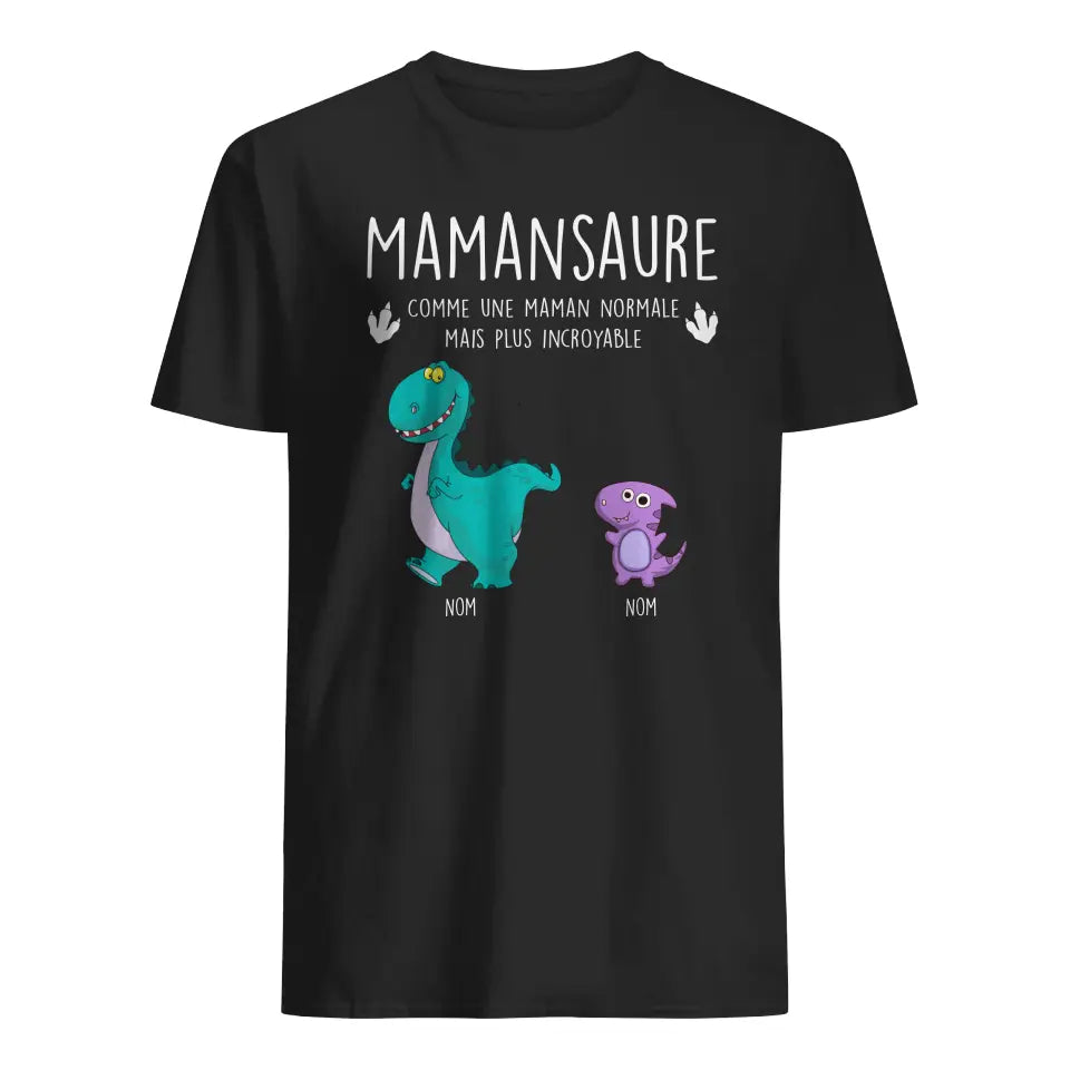 Henkilökohtainen T-paita äidille | Henkilökohtainen lahja äidille | Kuten normaali äiti, mutta hämmästyttävämpi