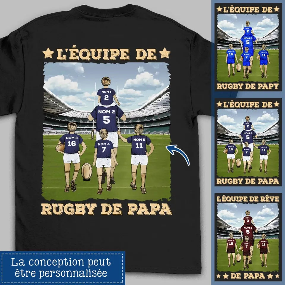 L'Équipe de Football de Papa Papy - Cadeau Personnalisé