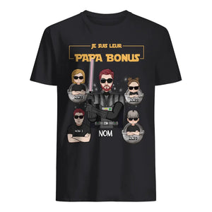 T-shirt personnalisé pour papa bonus | Cadeau personnalisé pour papa bonus | Je suis ton papa bonus