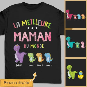 Personnalisable T-shirt Pour Maman Meilleure Maman Du Monde