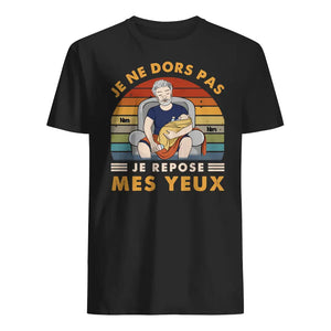 T-shirt personnalisé pour Papa | Cadeau personnalisé pour Papa | Papa Ne Dort Pas Avec Bébé