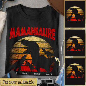 T-shirt personnalisé pour Maman | Cadeau personnalisé pour Maman | Mamansaure