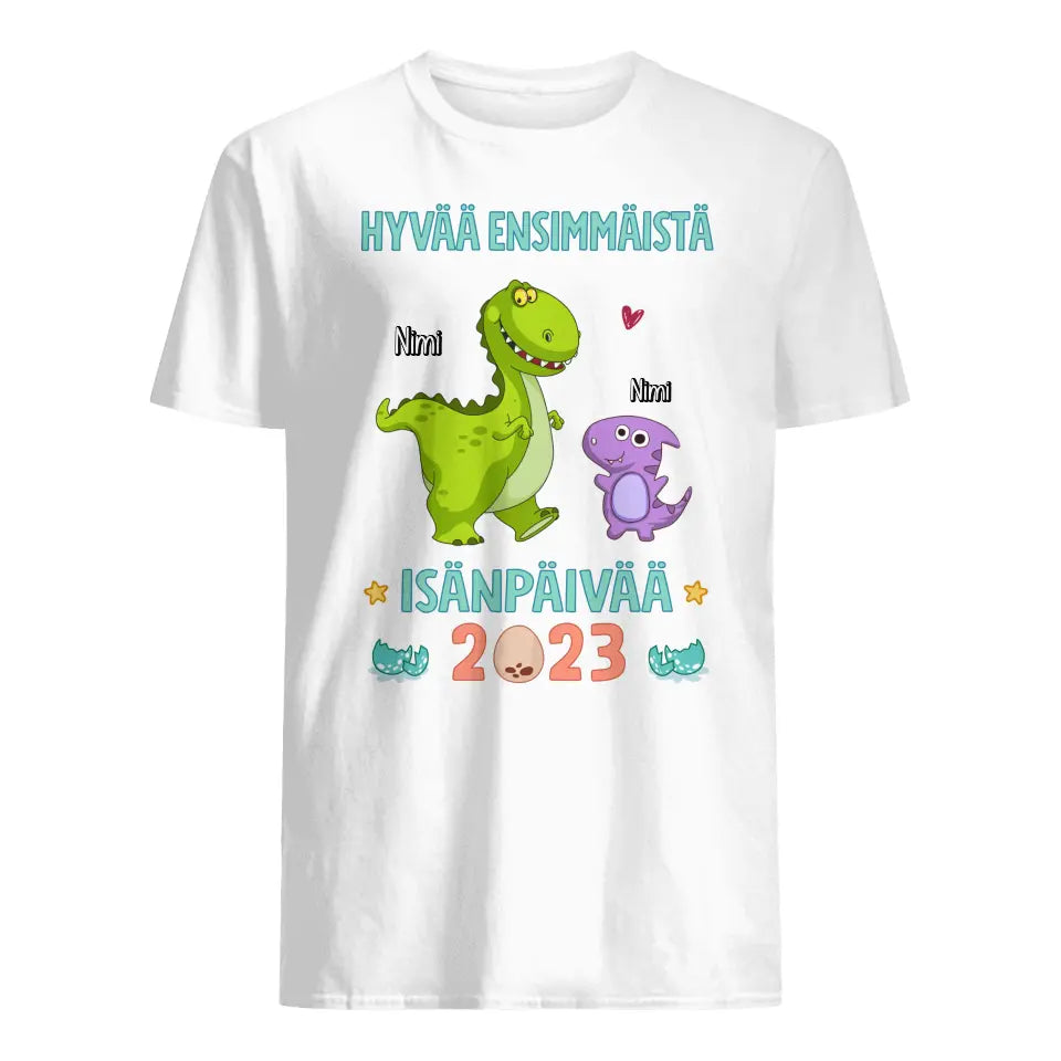 Muokkaa T-paita uudelle isälle | Persoonallinen lahja uudelle isälle | Hyvää ensimmäistä isänpäivää 2023