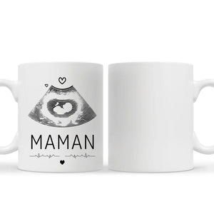 Tasse personnalisée pour Maman | Cadeau personnalisé pour Mère | Photos d'échographie de bébés