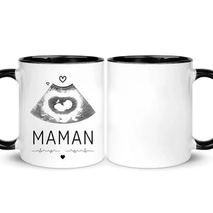 Tasse personnalisée pour Maman | Cadeau personnalisé pour Mère | Photos d'échographie de bébés