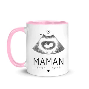 Tasse personnalisée pour Maman | Cadeau personnalisé pour Mère | Photos d'échographie de bébés