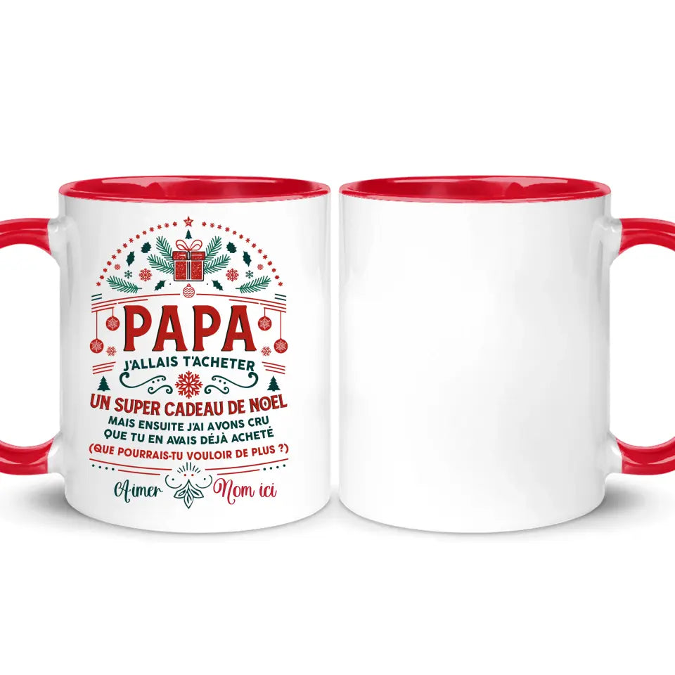 Mug personnalisé – Voiture de course – Cadeau d'anniversaire – Noël –  Cadeau – Secret Santa