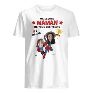 T-shirt photo personnalisé pour Maman | Meilleure maman de tous les temps