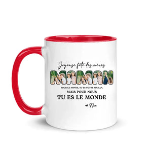 Tasse personnalisée pour Maman | Joyeuse fêtes des mères Maman photo