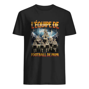 T-shirt personnalisé pour Papa | L'équipe de football de papa bootleg