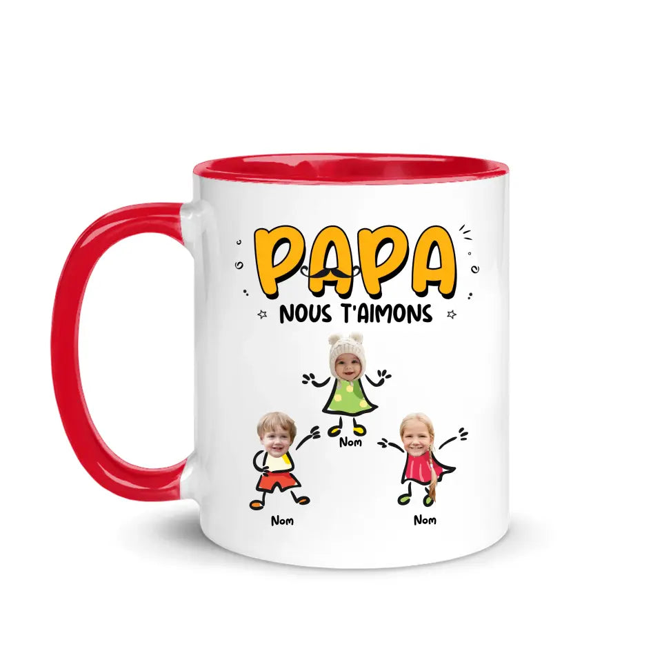 Tasse personnalisée pour Papa | Papa Papy je t'aime