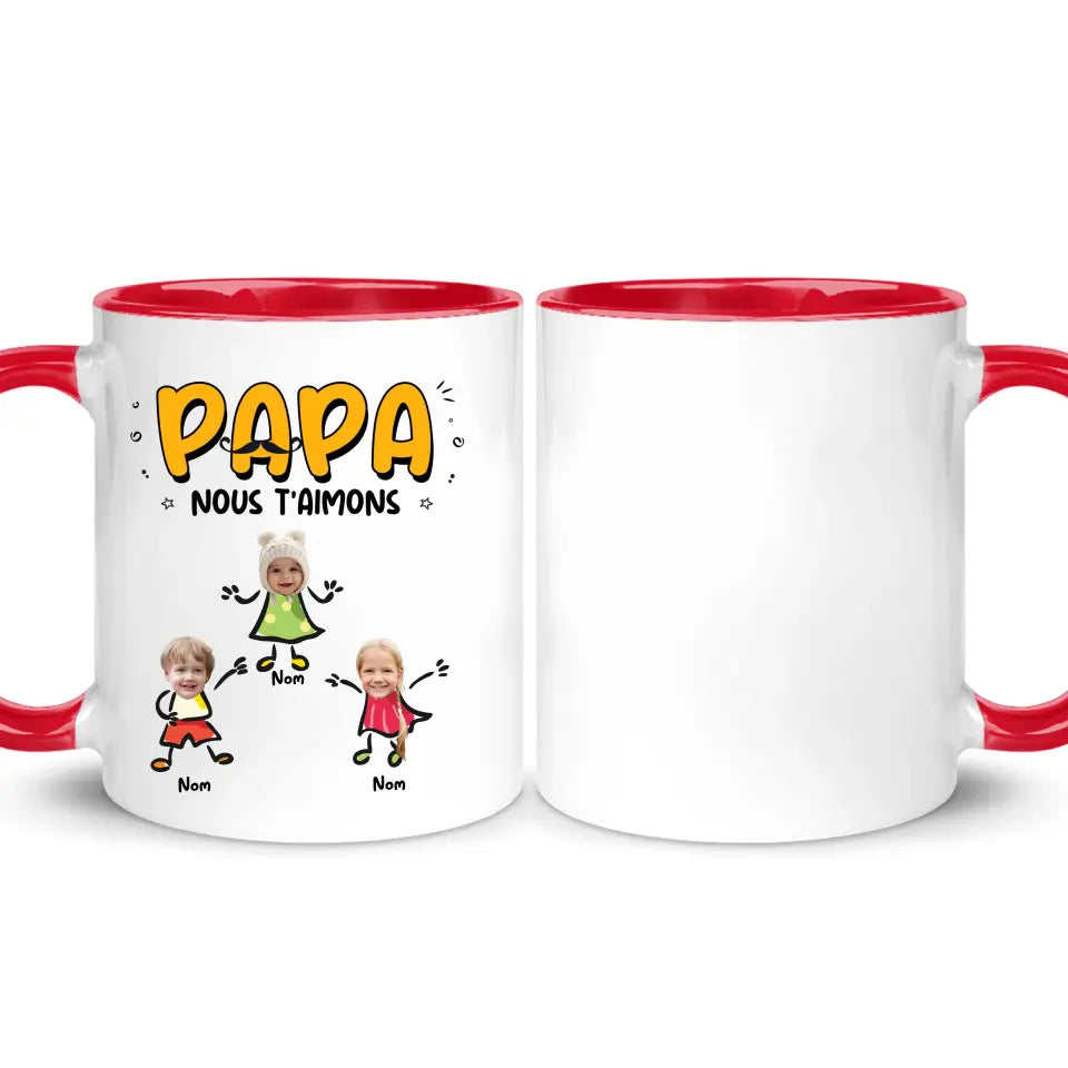 Tasse personnalisée pour Papa | Papa Papy je t'aime