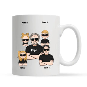 Tasse personnalisée pour Papa | Cadeau personnalisé pour Papa | Papa peu importe ce que la vie te réserveau moins tu n’as pas d’enfants laids