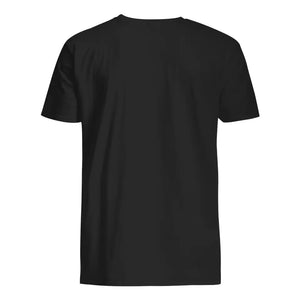 T-shirt personnalisé pour Papa| L'équipe de football américain de papa couleur
