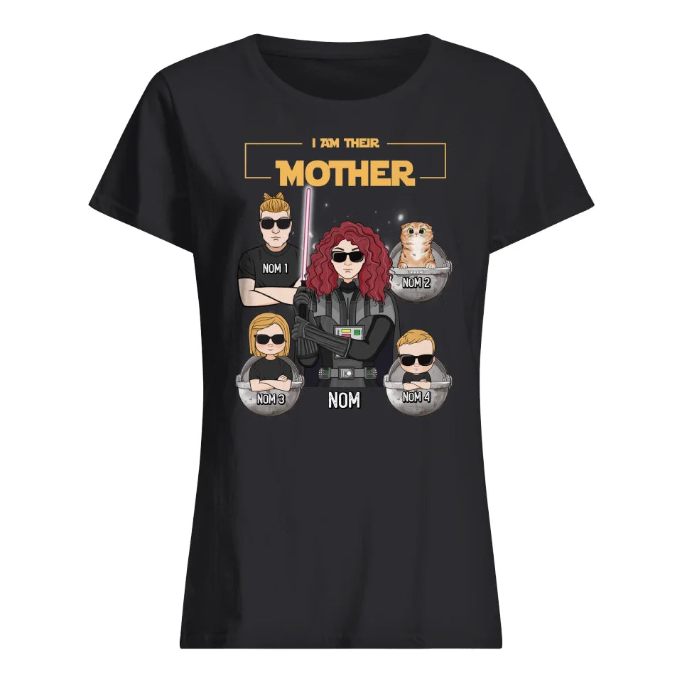 T-shirt personnalisé pour Maman | Cadeau personnalisé pour Sa Mère | I am your Mother