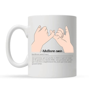 Tasse personnalisée pour Amie - Amies pour toujours