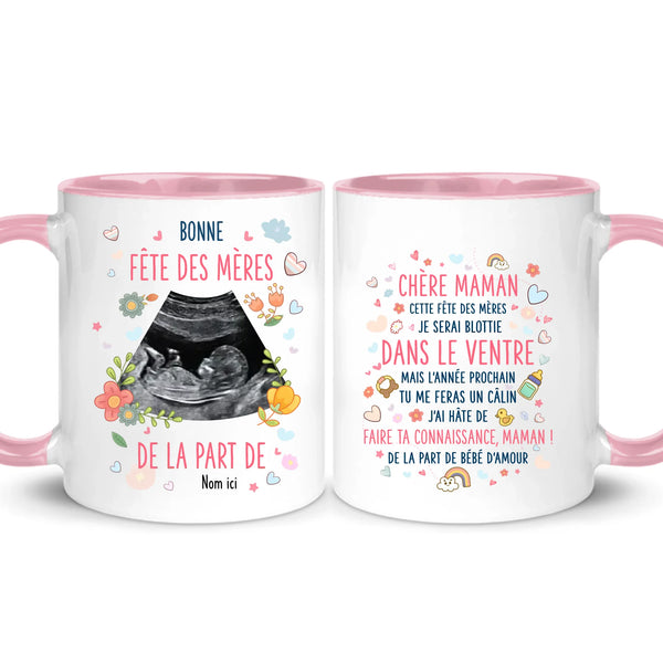 Tasse personnalisée pour Maman | Bonne Fête des mères, de la part de