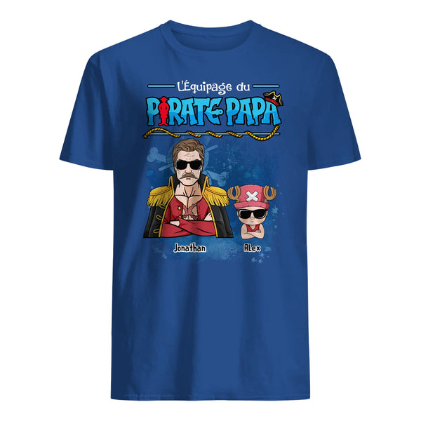 L'équipage du pirate papa - Tshirt personnalisé pour Papa