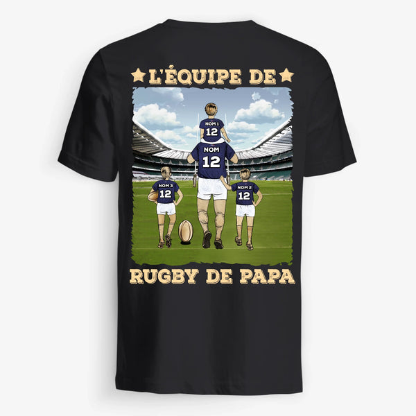 L'Équipe De Rugby De Papa - Tshirt personnalisé pour Papa