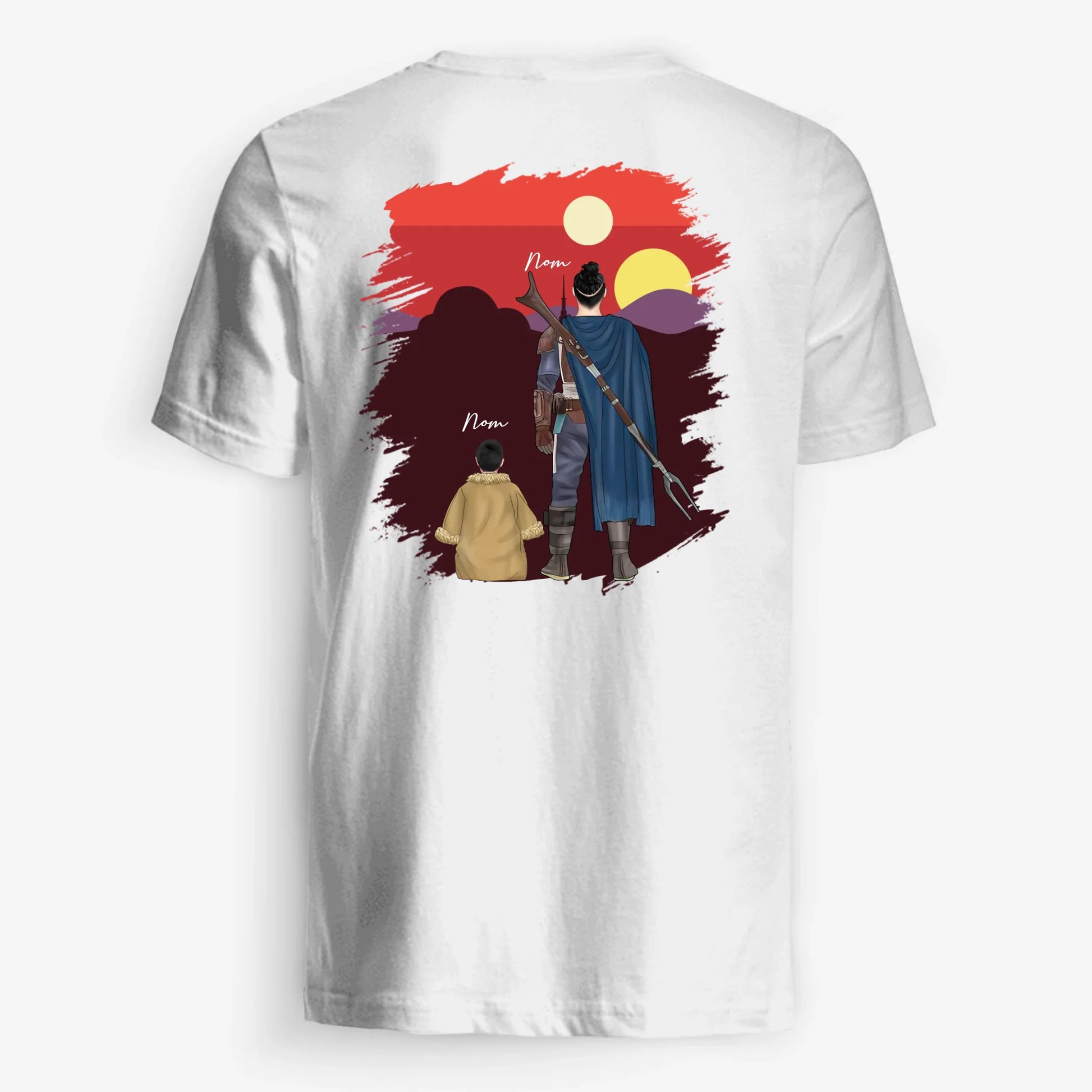 UNISEX T-SHIRT Back Dark