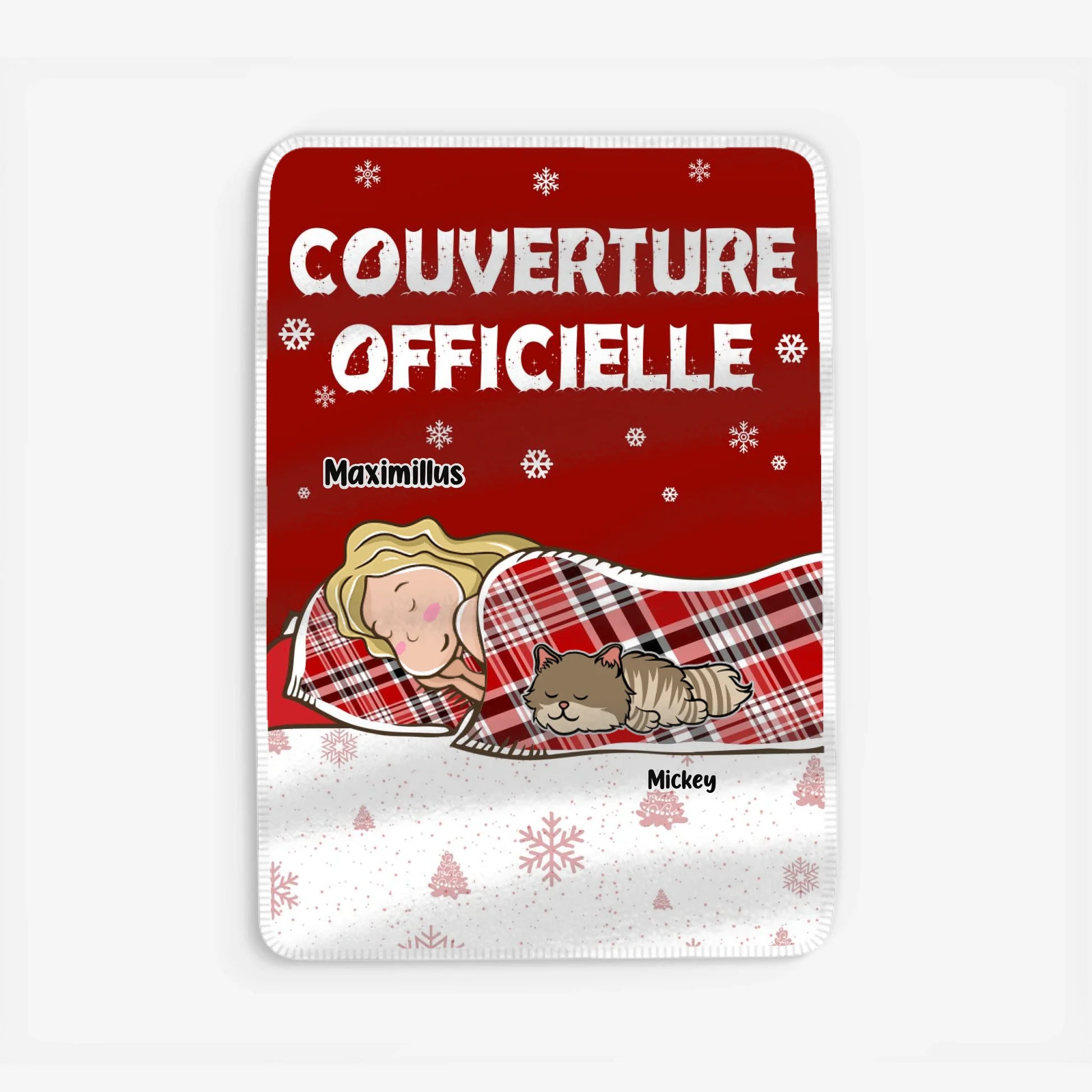 Fleece blanket Viền trắng