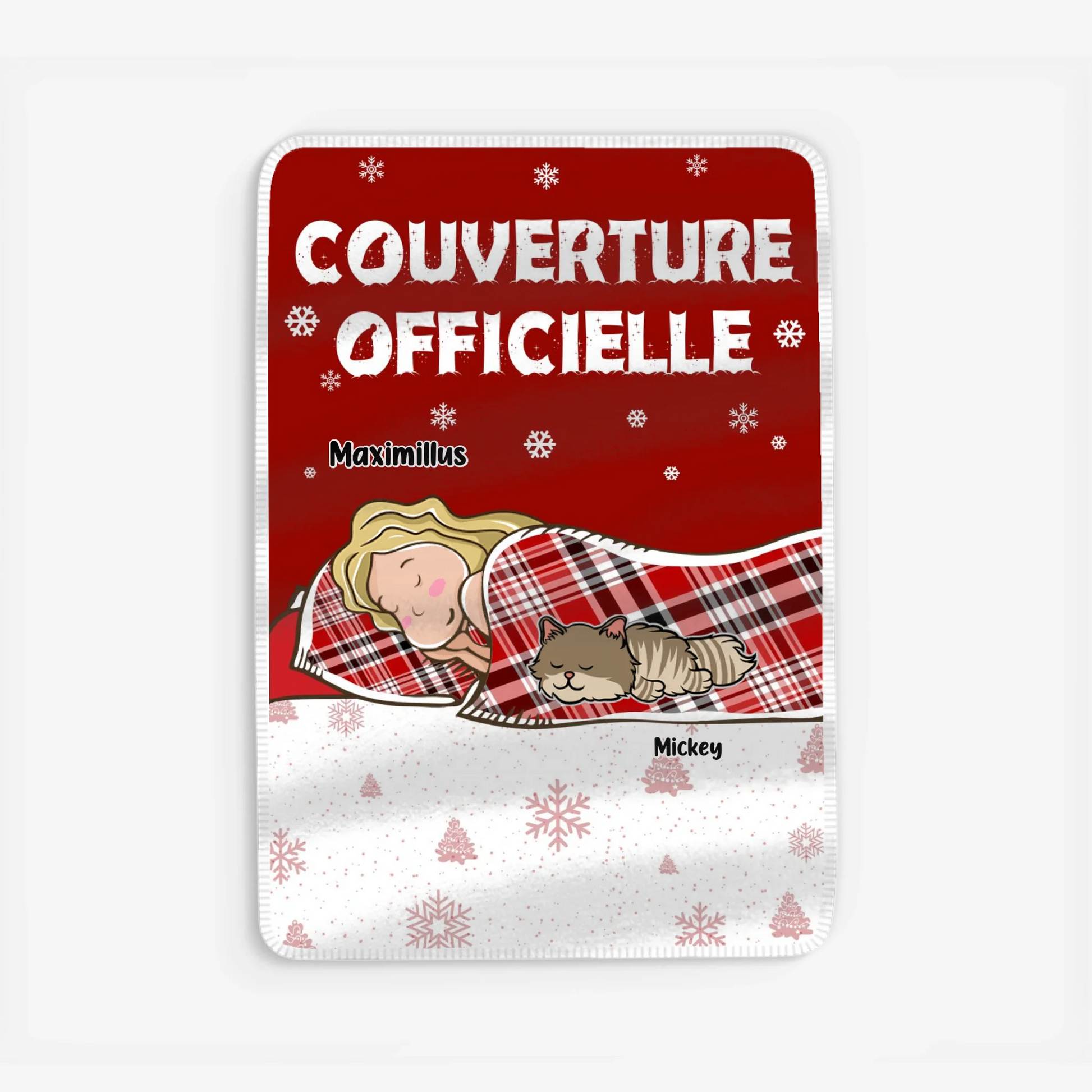 Fleece blanket Viền trắng