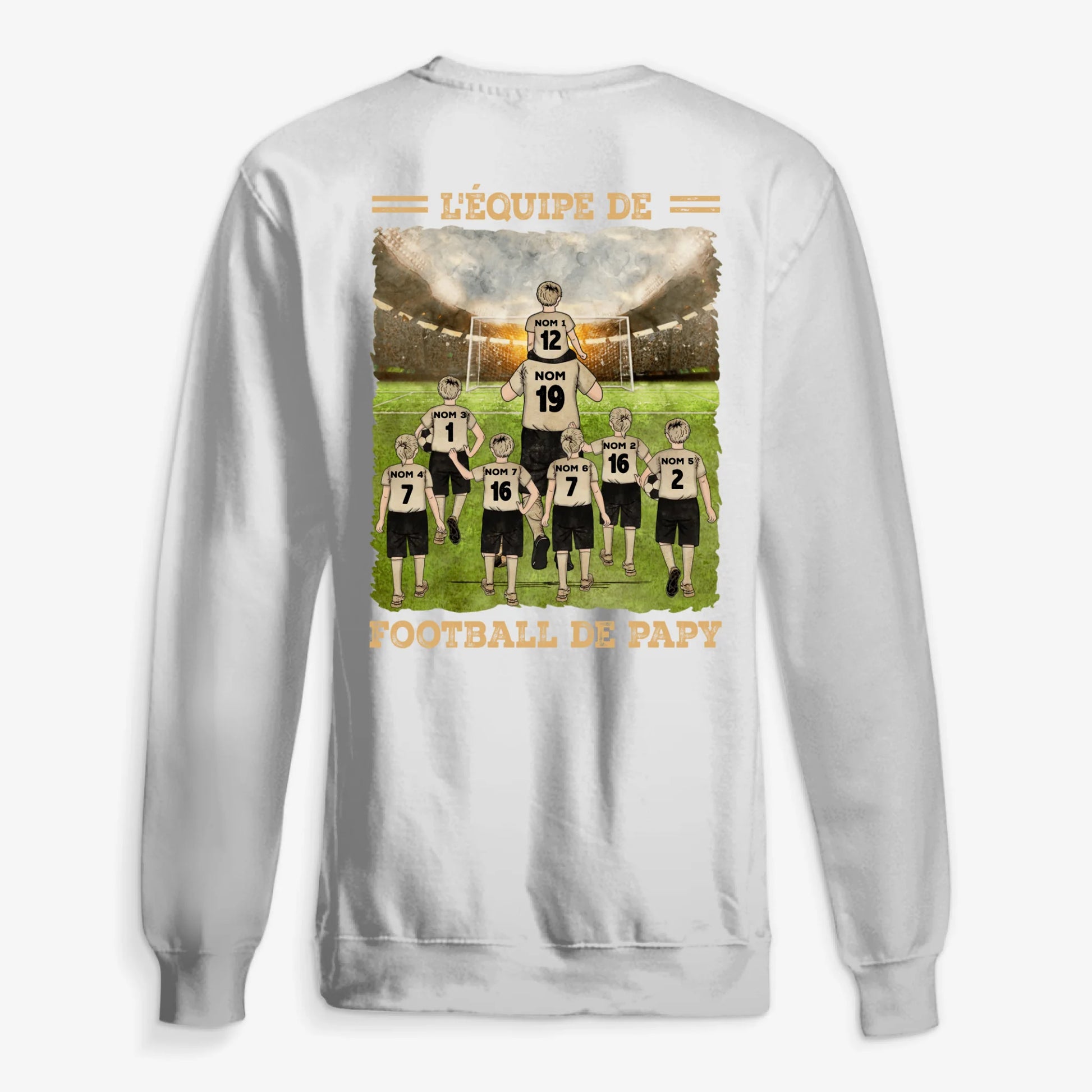 UNISEX SWEATSHIRT Back Dark