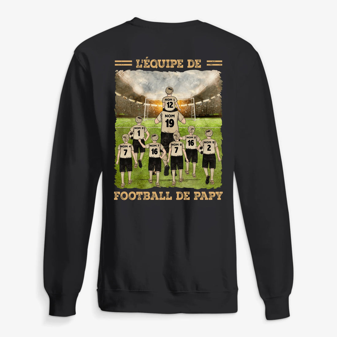UNISEX SWEATSHIRT Back Dark