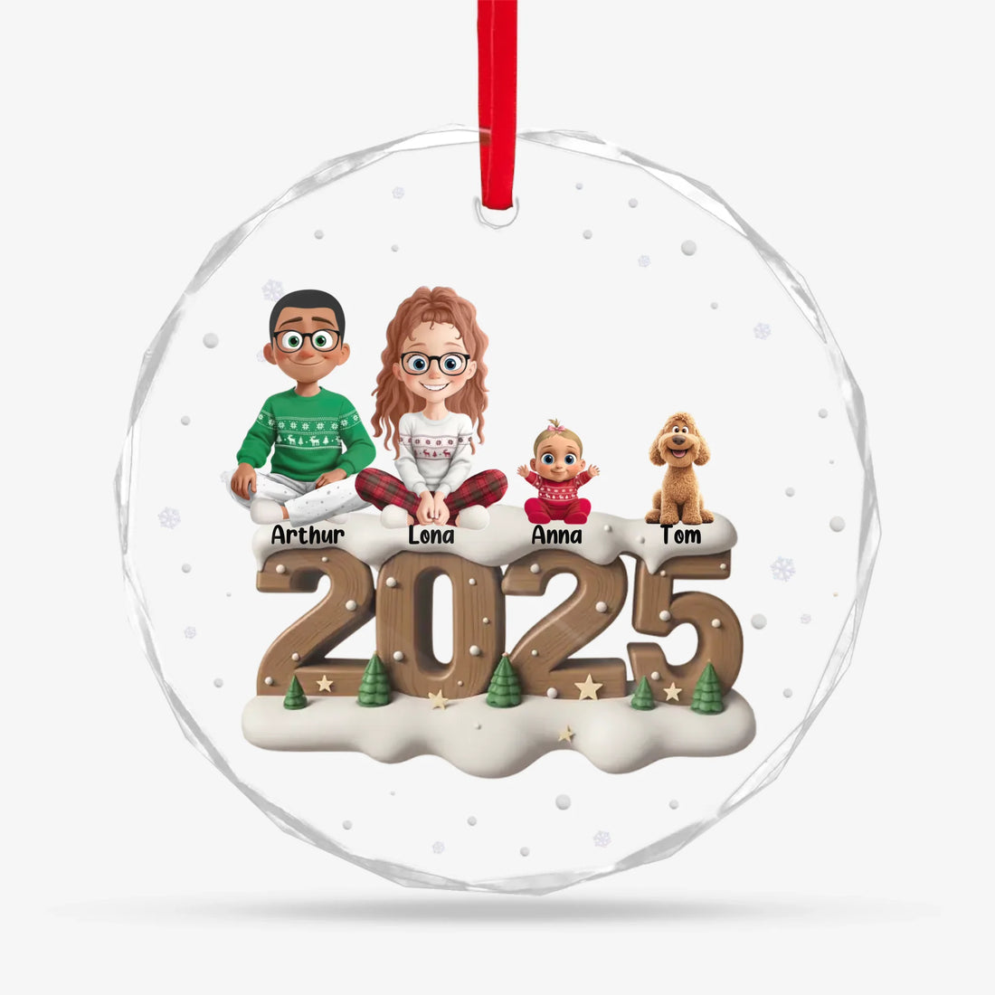 Round Glass Ornament BASE 1