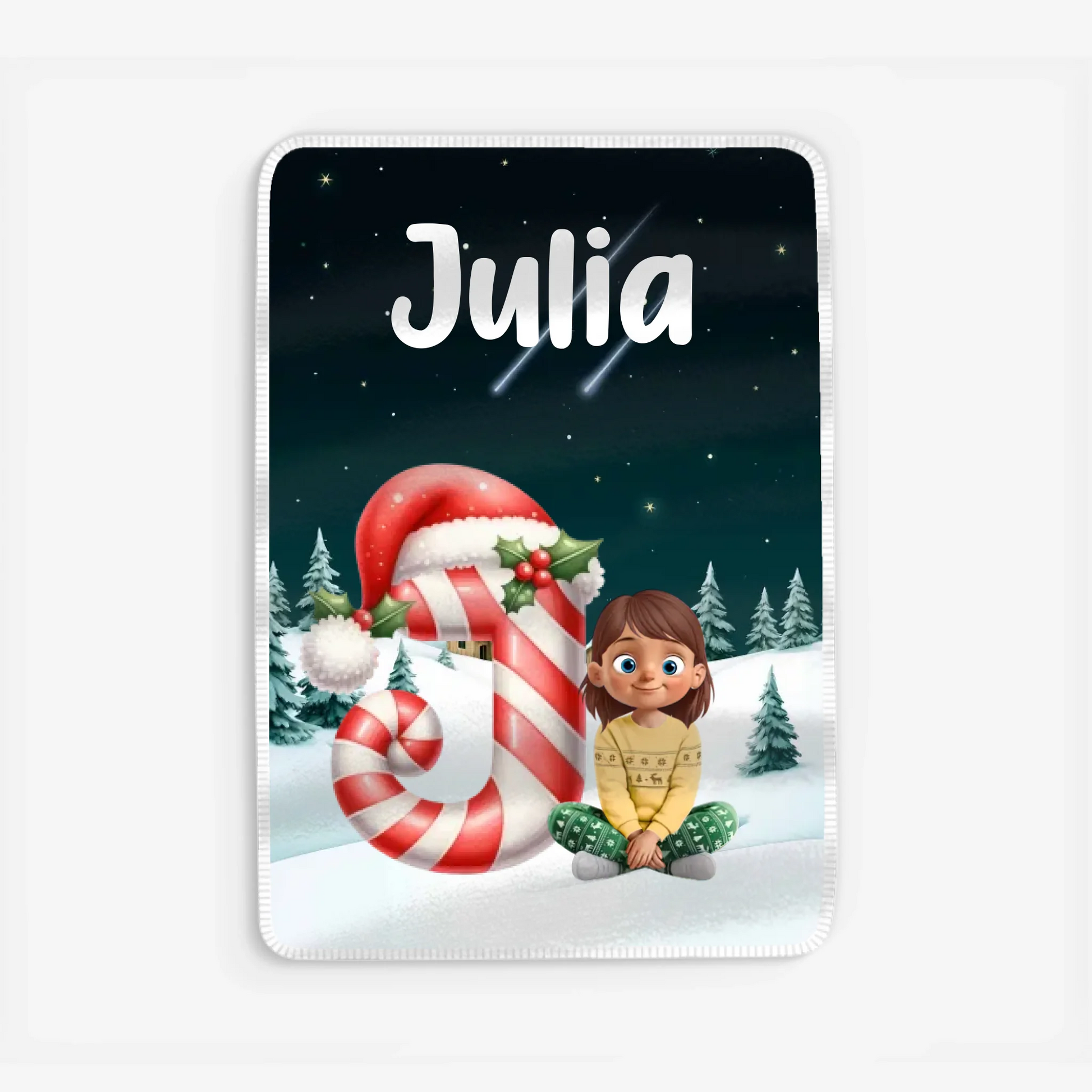 Fleece blanket Viền trắng