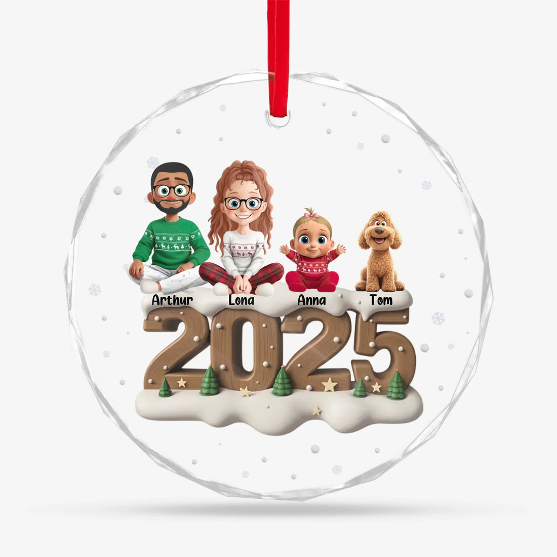 Round Glass Ornament BASE 1