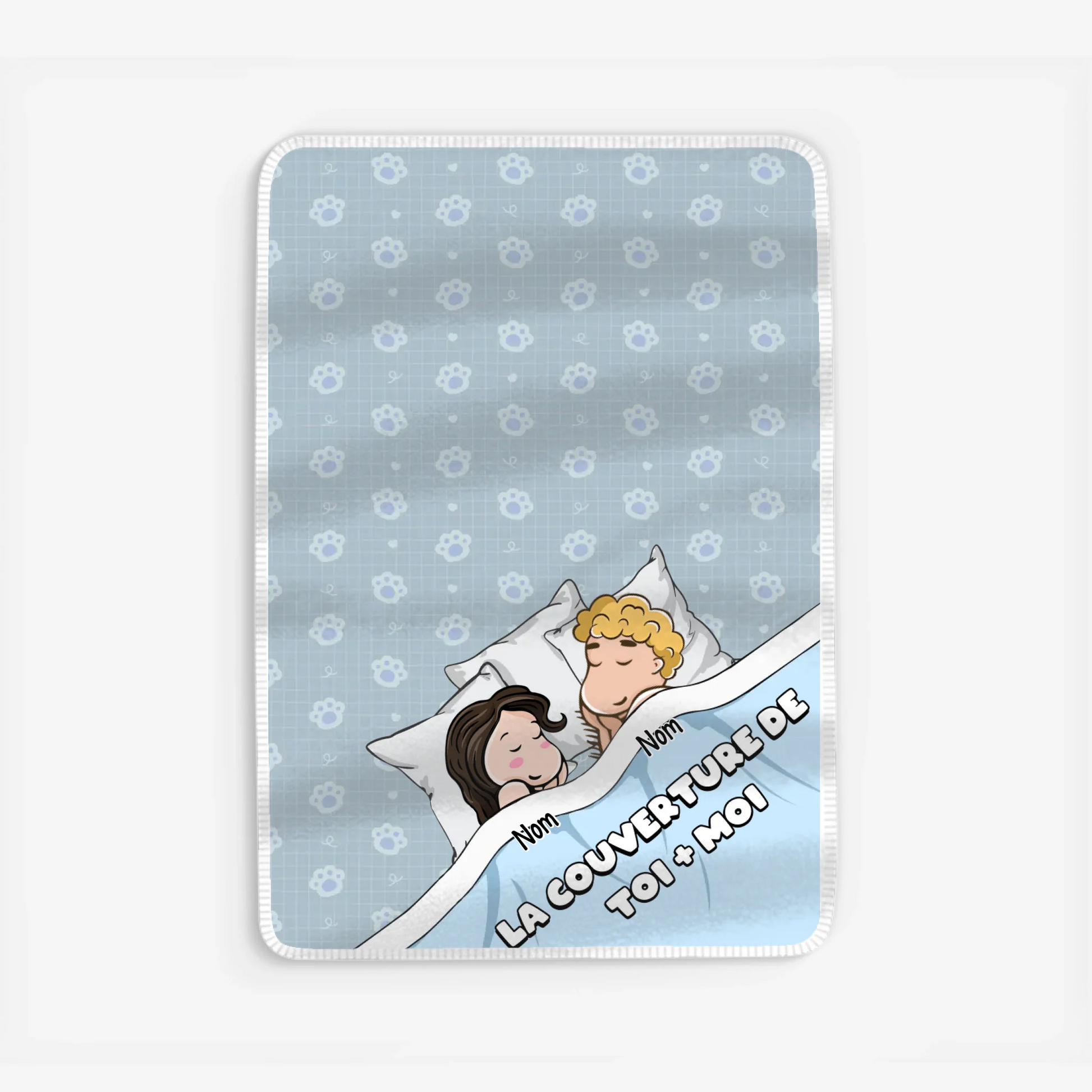 Fleece blanket Viền trắng