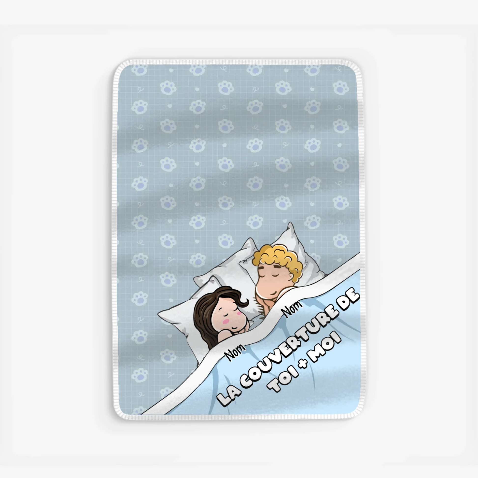 Fleece blanket Viền trắng