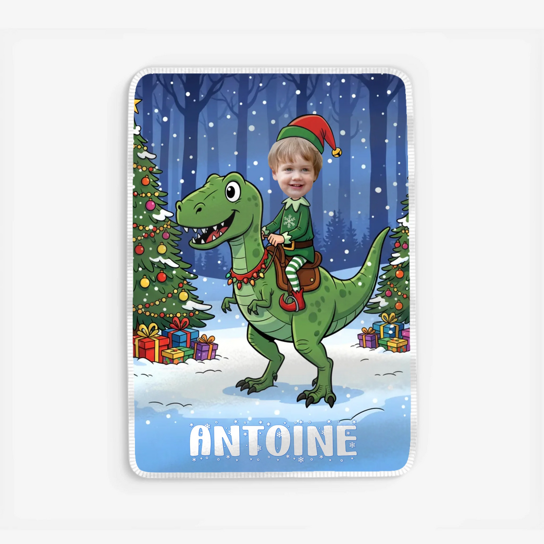 Fleece blanket Viền trắng