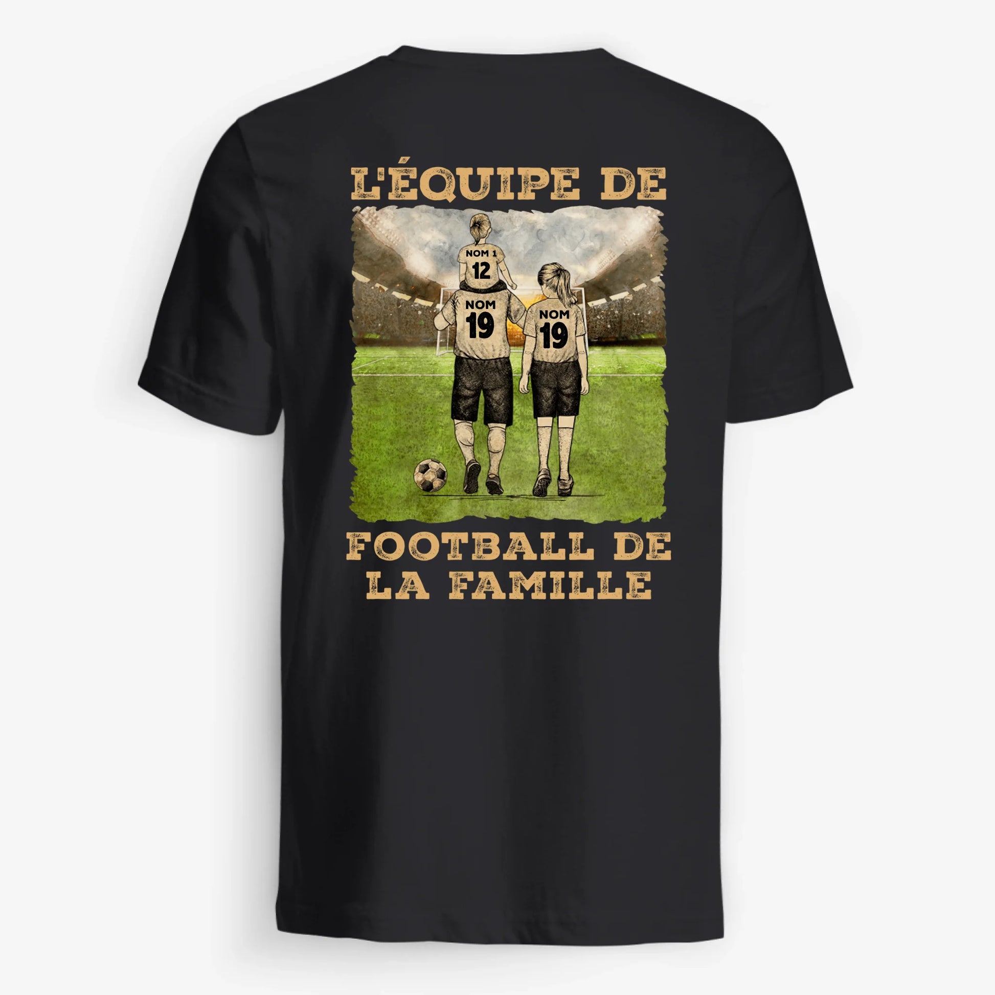 UNISEX T-SHIRT Back Dark