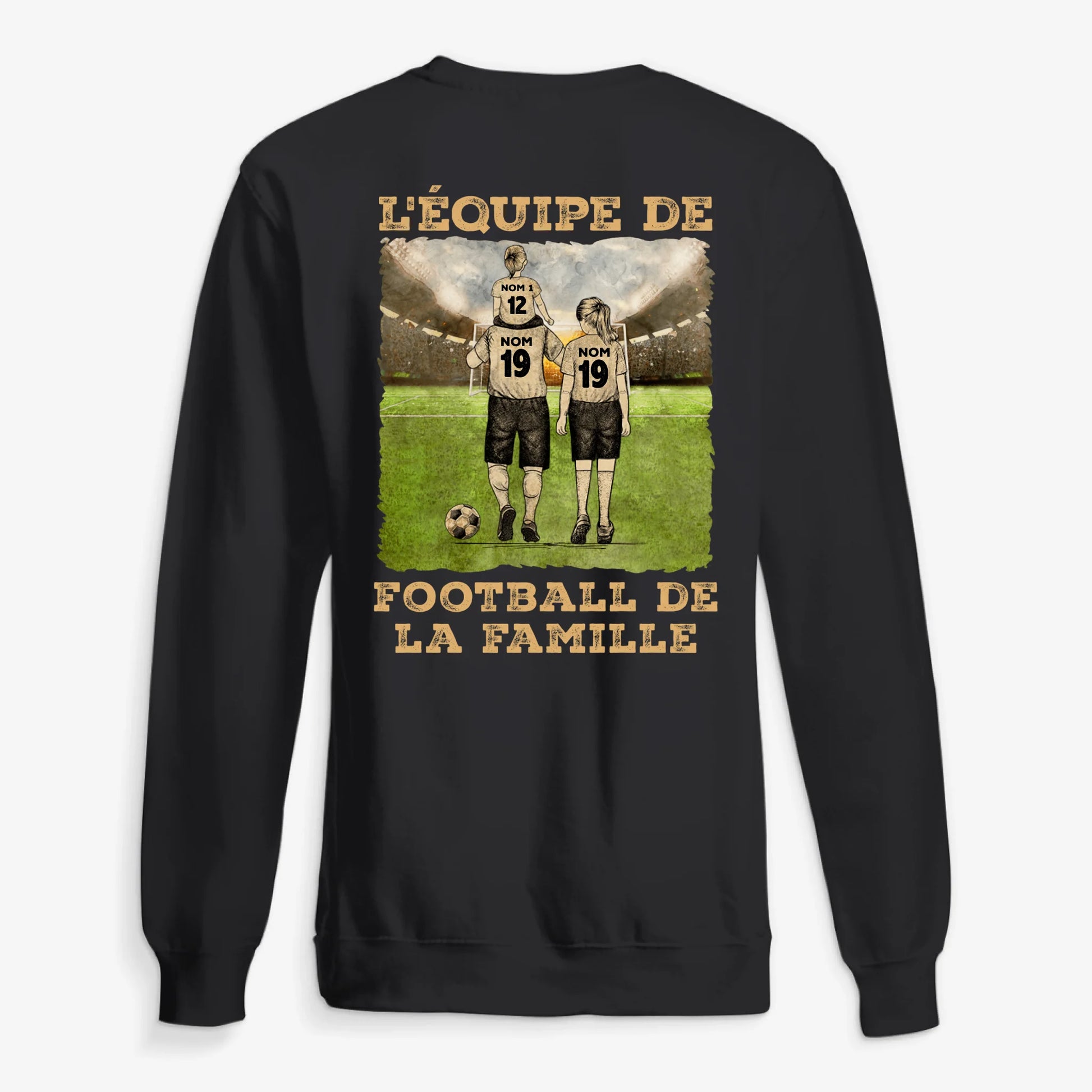 UNISEX SWEATSHIRT Back Dark